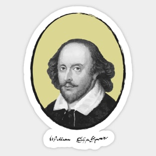 Authors - William Shakespeare Sticker